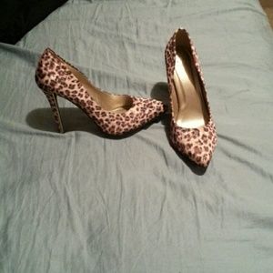 Stylish cheetah heels .