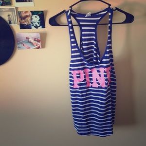 Striped VS PINK Tank