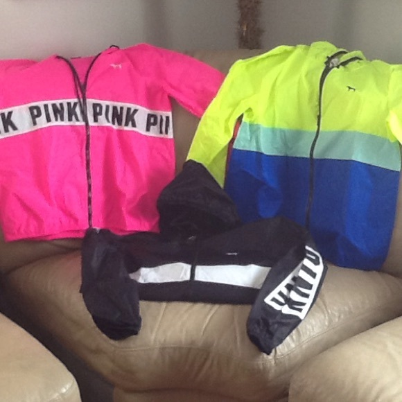 BNWT V/S PINK anorak windbreakers