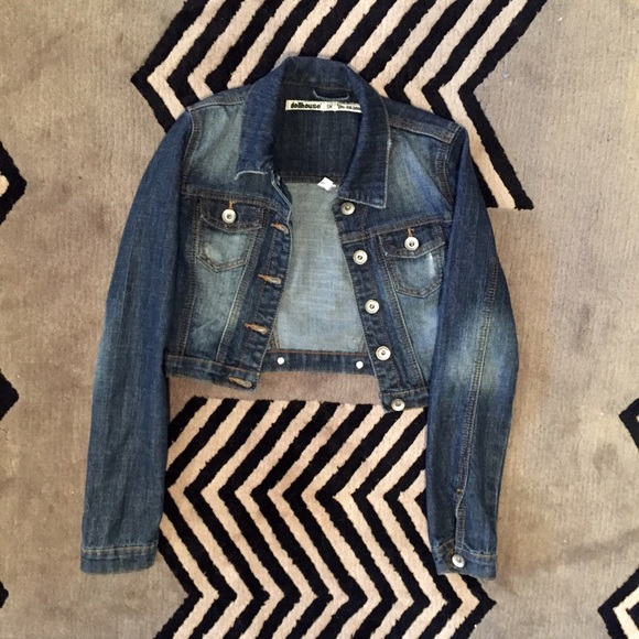 SOLD - Crop Denim Jacket - Picture 2 of 4