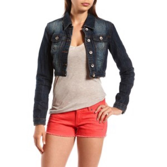 SOLD - Crop Denim Jacket - Picture 4 of 4