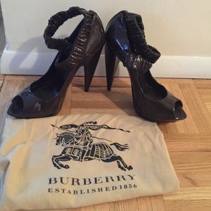 Burberry platform heels