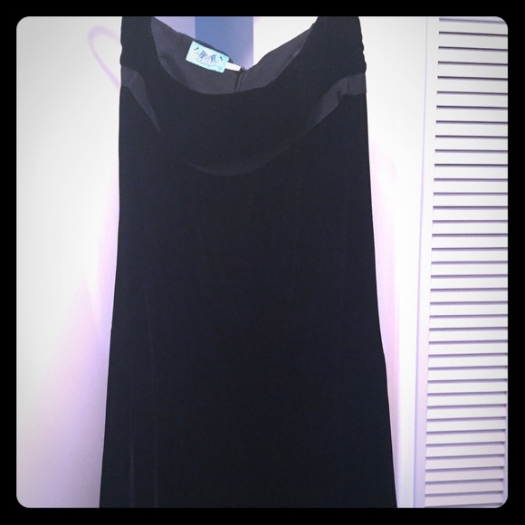 Juicy Couture strapless Black Velvet dress !