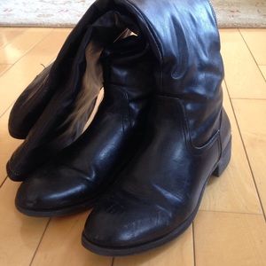 Black leather boots!