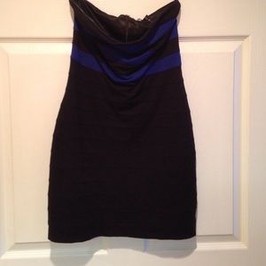 Black and blue express tube dress