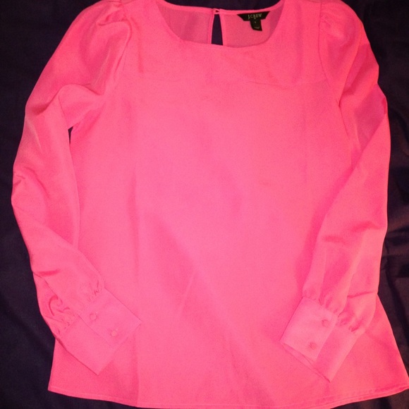 J. Crew Neon Pink Top