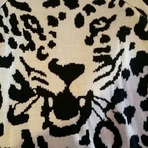 Animal print sweater