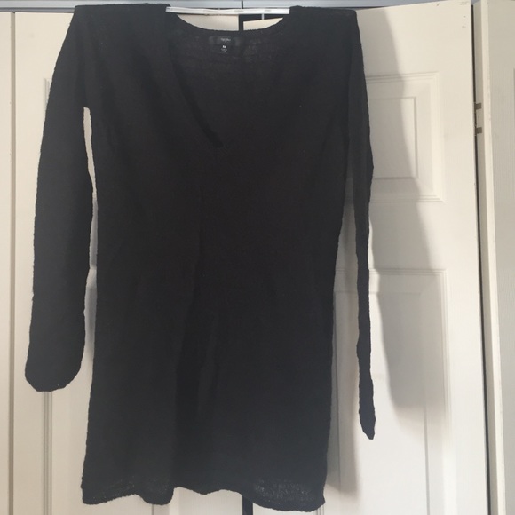 🚫SOLD🚫 See through long black sweater