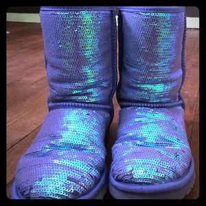 Purple Sequin Uggs