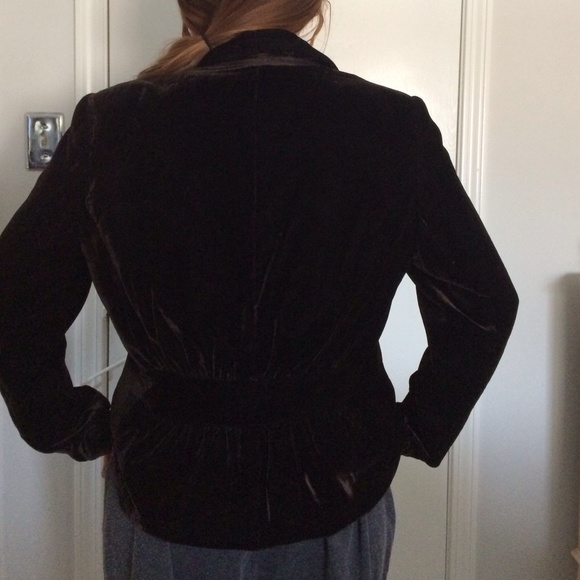 Velvet expresso colored jacket - Picture 4 of 4