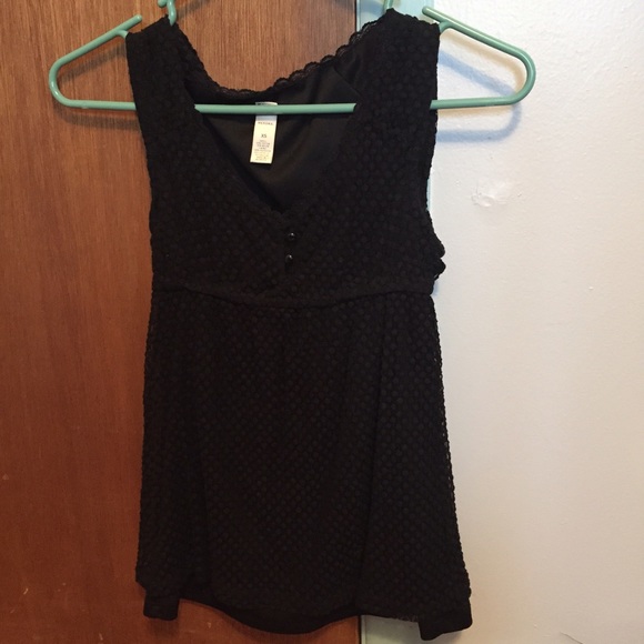 Black tank top