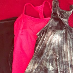 Cropped workout pants and tanks