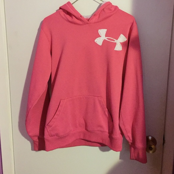 pink under armor hoodie