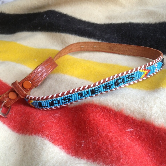 Vintage native Indian beaded belt Las Vegas tiny!