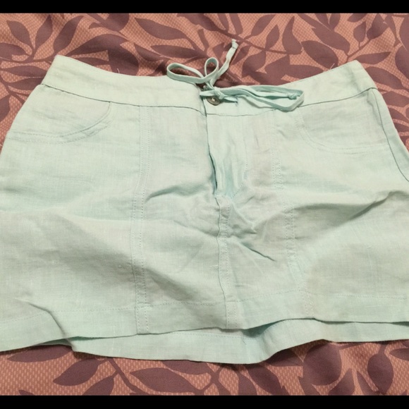 Mint green skirt