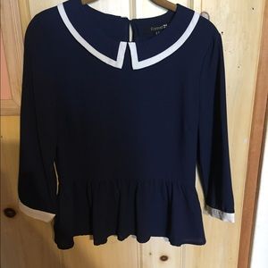 Forever 21 PEPLUM SILKY TOP : price reduced