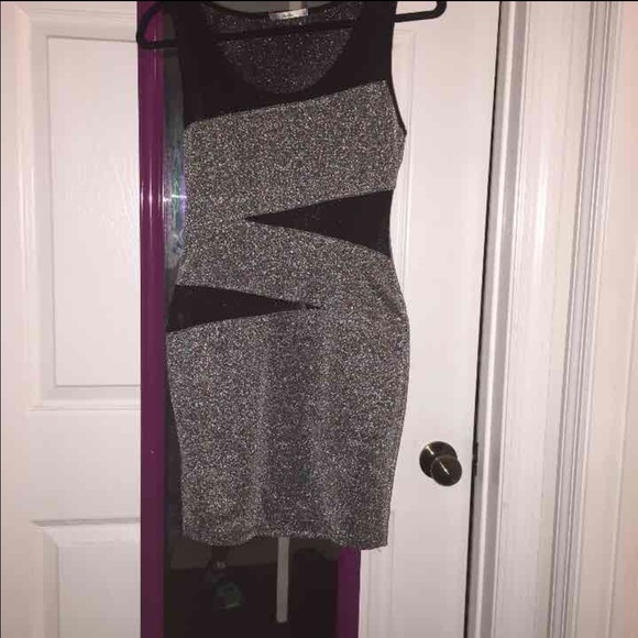 Black And Silver Shimmery Dress