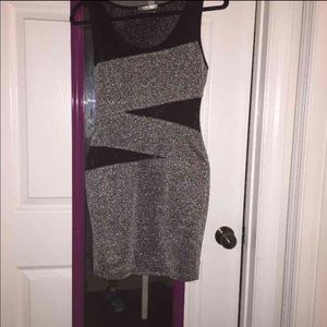 Black And Silver Shimmery Dress