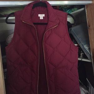 J crew puffer vest.