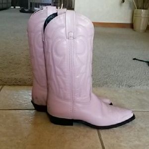 Pink cowboy boots!