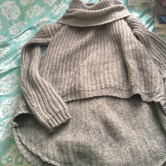 Grey turtle neck