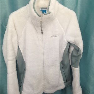 🚫sold in bundle🚫 Columbia white zip up