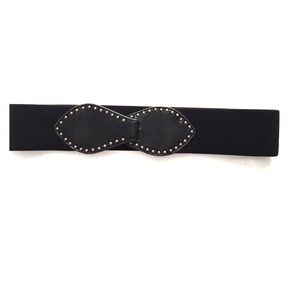 Elastic waist belt. Black.