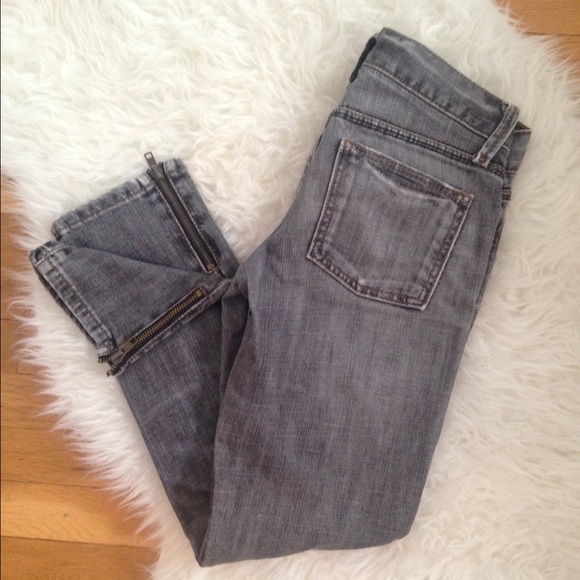 Grey Gap ankle jeans