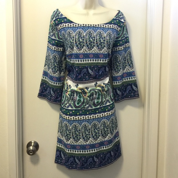 Paisley print dress