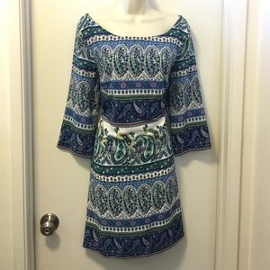 Paisley print dress