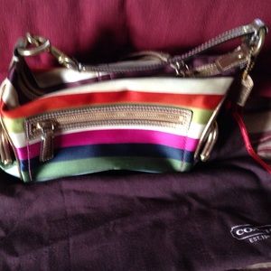 Multicolor small Coach handbag