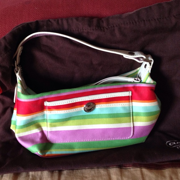 Coach Handbags - Small multi color Coach handbag