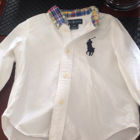 White polo size 24 months