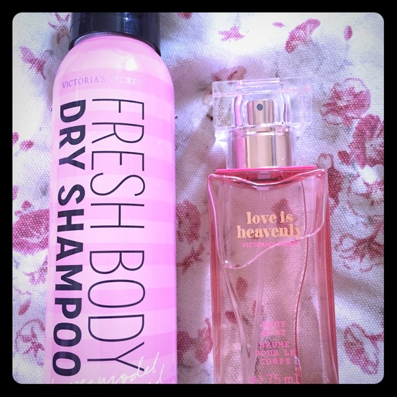 BNWT bottle of dry shampoo and bottle of body mist