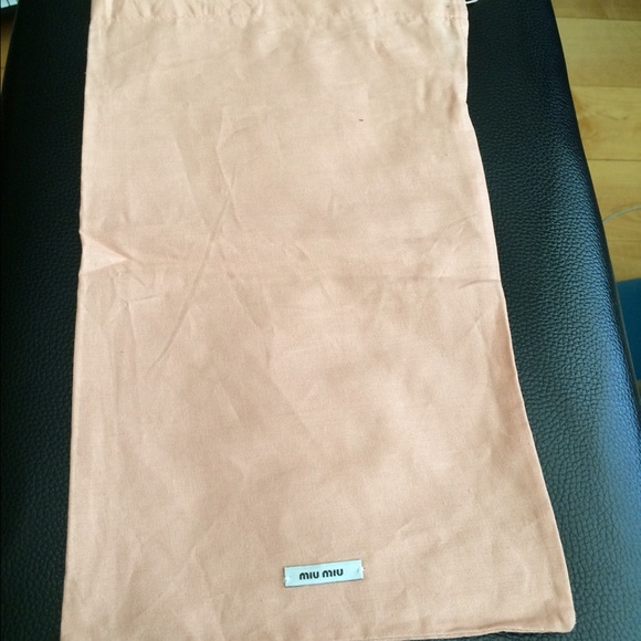 Brand New Miu Miu shoe dust bags.
