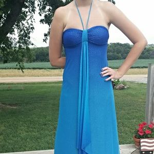 Speechless Blue Ombre Dress