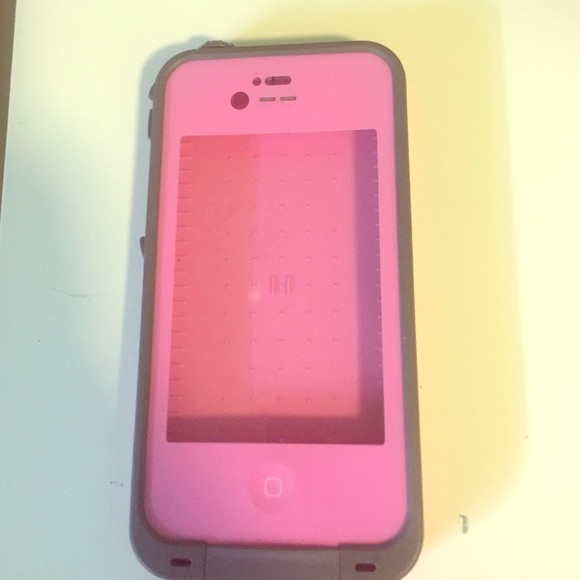 Pink iphone 4 life proof case
