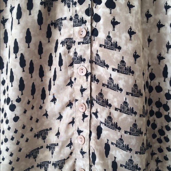 Blue Rain print dress - Picture 2 of 4