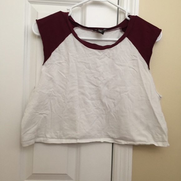 baseball tee crop top 💋