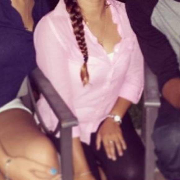 PInk button down shirt. - Picture 1 of 2