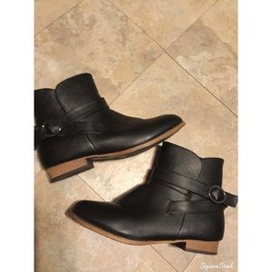 Black ankle boots