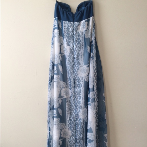 Charlotte Russe blue maxi dress - Picture 2 of 4