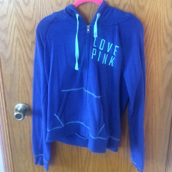 Pink blue zip up