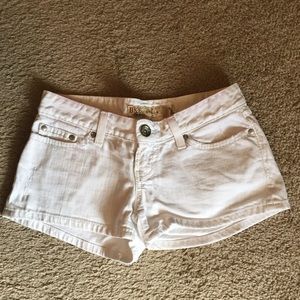 BKE white shorty shorts