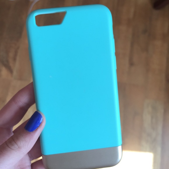 turquoise and gold iPhone 6 case - Picture 2 of 4