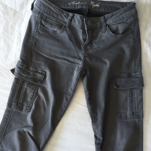 American Eagle grey stretch jeggings