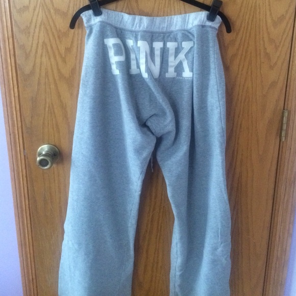 Pink grey sweatpants