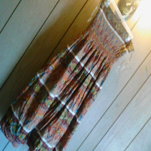 Colorful halterstyle sundress