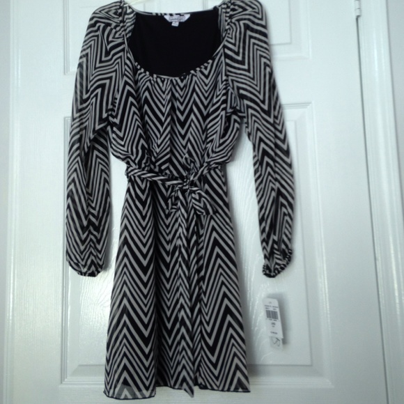 Chevron print dress