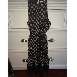Black daisy dress
